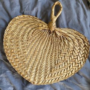 Vintage african handmade fan boho bohemian